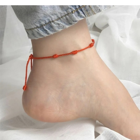 2Pcs 7 Knots Lucky Red String Bracelet Kabbalah Amulet Protection Rope Couples♡ - Picture 4 of 5